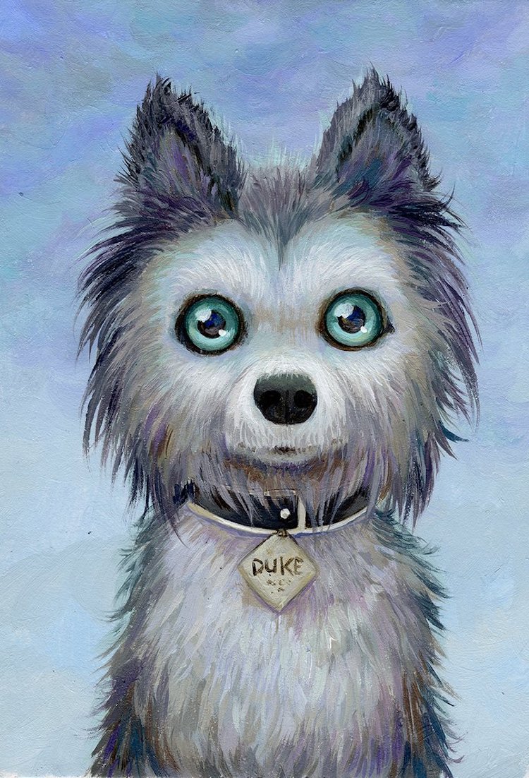 750x1102 the isle of dogs art show pays homage to wes anderson's film - Artists That Drawing Dogs