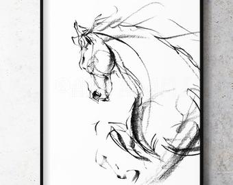 340x270 Horse Art Etsy - Artists Who Drawing Horses