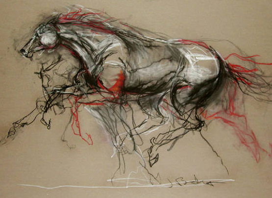 555x403 Love Artist Janeen Barnhart Equine Paintings Bring On Those - Artists Who Drawing Horses