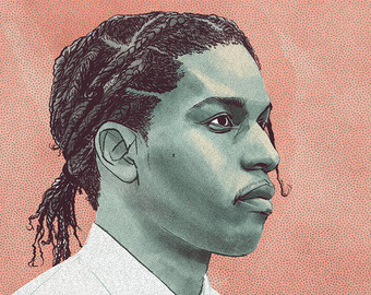 340x270 asap rocky art etsy - Asap Rocky Drawing