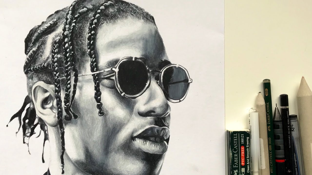 1280x720 speed drawing asap rocky - Asap Rocky Drawing