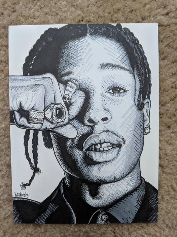 Asap Rocky Drawing at PaintingValley.com | Explore collection of Asap