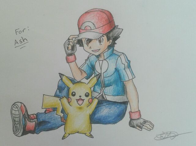 641x480 drawing request ash and pikachu amino - Ash And Pikachu Drawing
