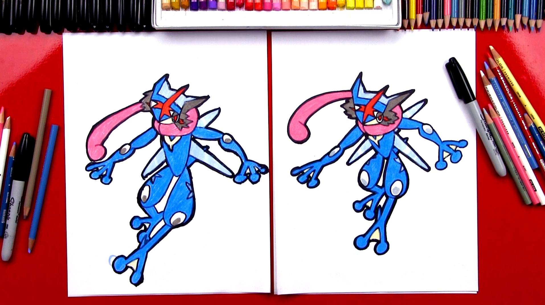 1914x1072 how to draw ash greninja from pokemon - Ash Drawing