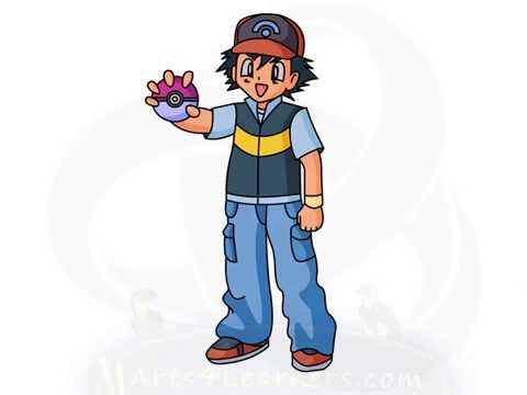 480x360 how to draw ash ketchum - Ash Drawing