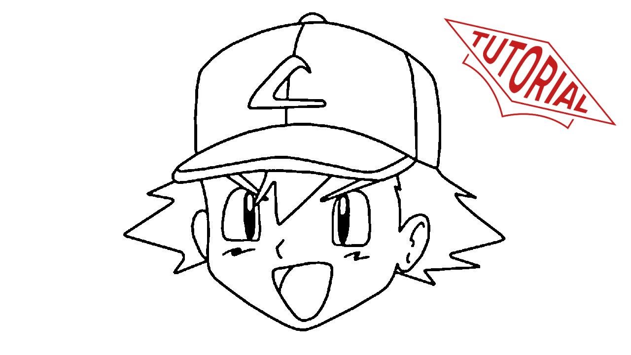 1280x720 how to draw ash ketchum - Ash Drawing