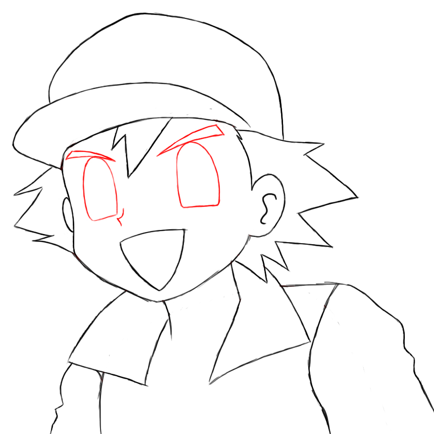 894x894 How To Draw Ash Ketchum - Ash Ketchum Drawing