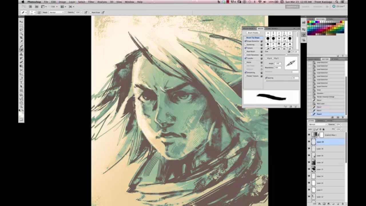 1280x720 artists exposed! - Ashley Wood Drawing