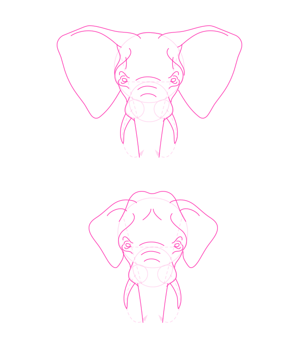 600x677 How To Draw Animals Elephants, Their Species And Anatomy - Asian Elephant Drawing