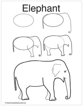 275x350 How To Draw An Elephant - Asian Elephant Drawing