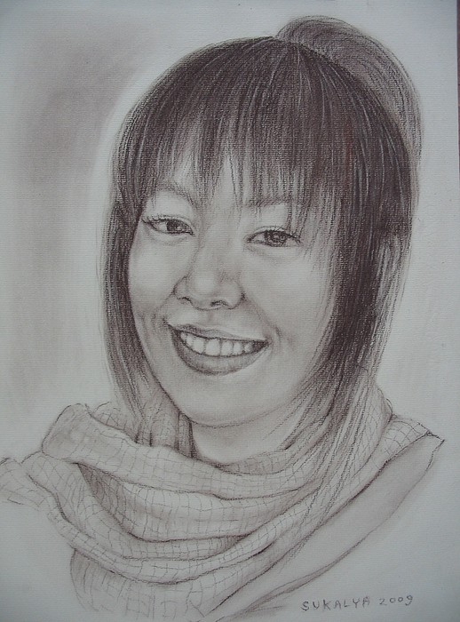 518x700 Asian Girl Drawing - Asian Girl Drawing