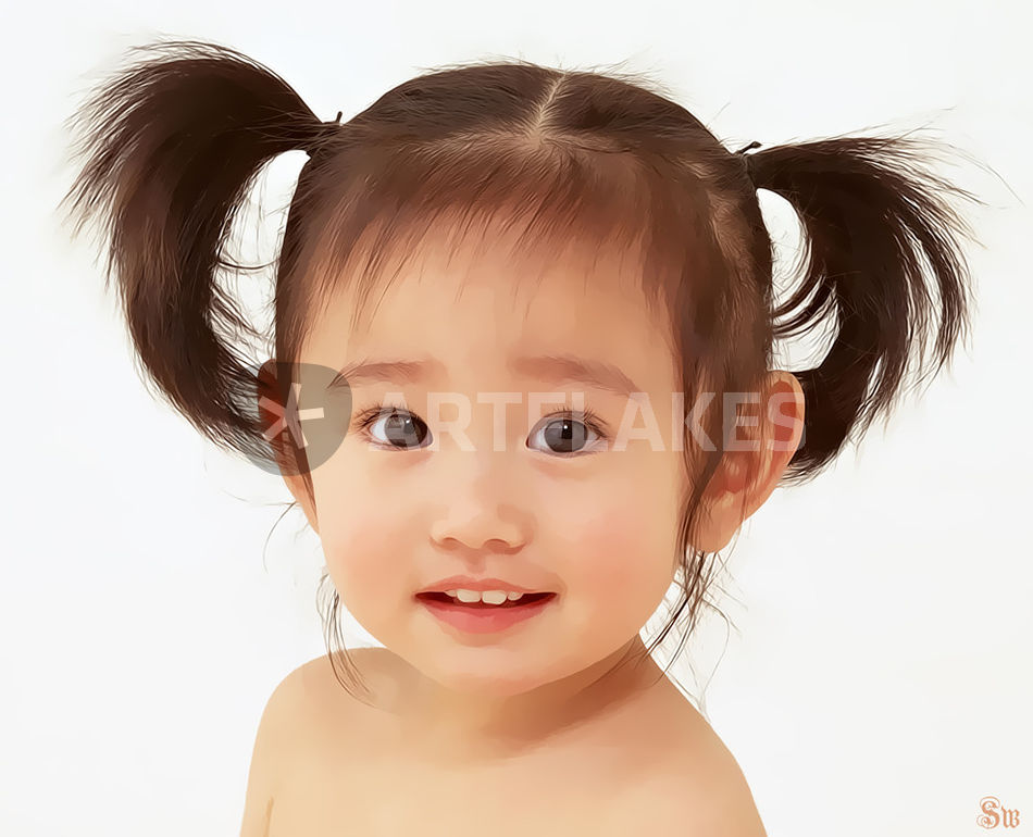950x770 Asian Girl Drawing Art Prints And Posters - Asian Girl Drawing
