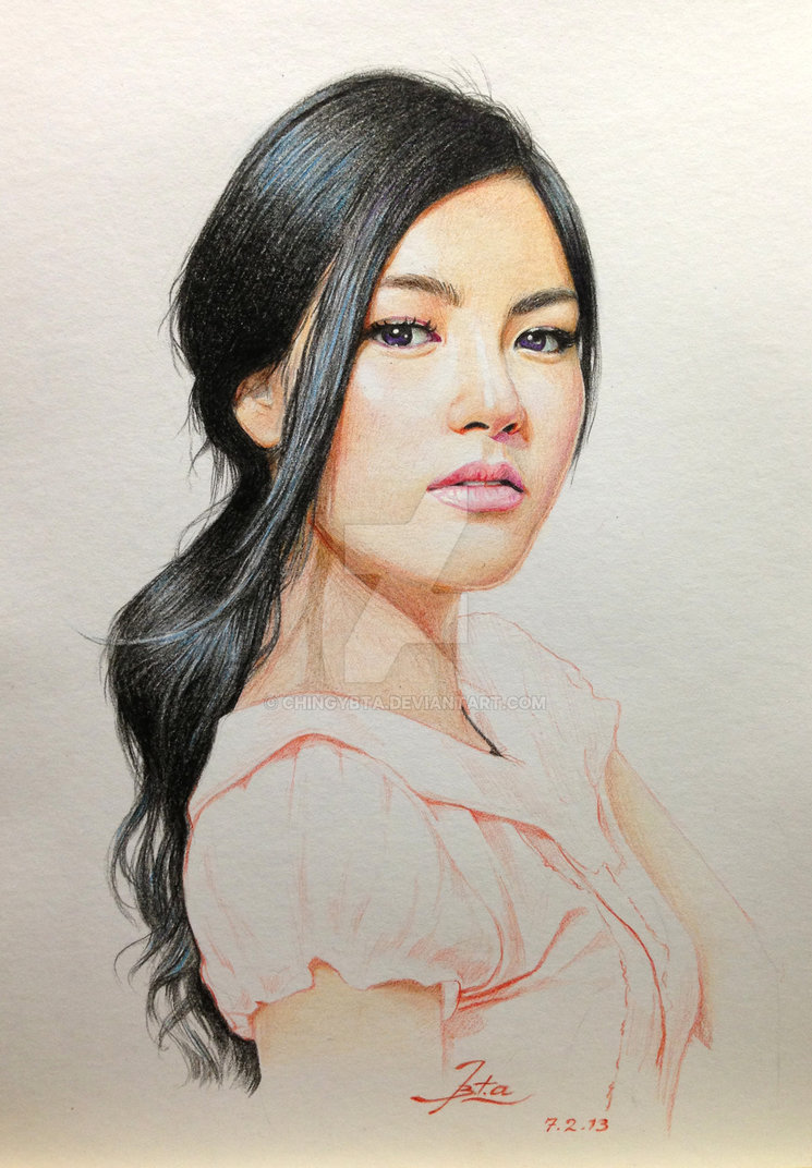 745x1072 Asian Girl - Asian Girl Drawing