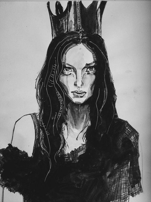 500x667 Image About Girl In My Drawings - Asian Girl Drawing