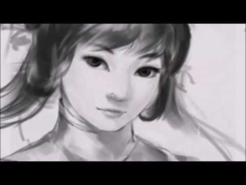 480x360 Speed Drawing A Cute Asian Girl In Traditional Asian Dress - Asian Girl Drawing