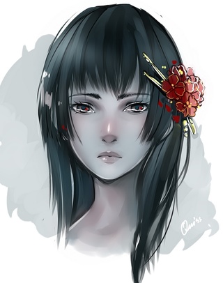 320x406 Asian Drawings On Paigeeworld Pictures Of Asian - Asian Girl Drawing