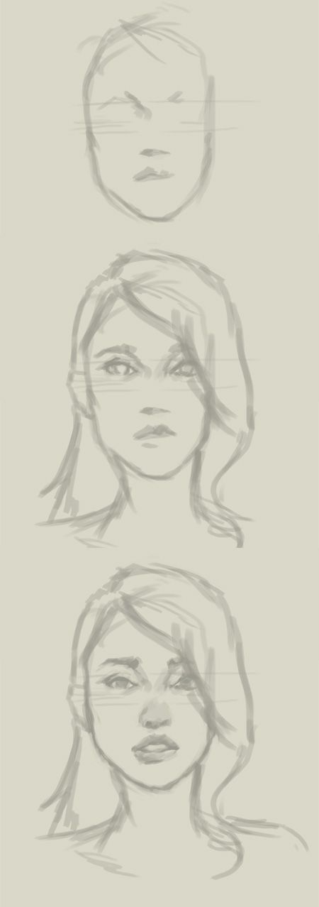 450x1278 How To Draw Asian Girl Character Drawings, Art, Painting - Asian Girl Drawing