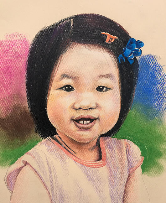 530x648 Asian Girl Drawing - Asian Girl Drawing