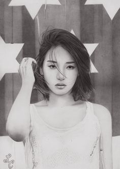 236x330 Pencil Drawings - Asian Woman Drawing