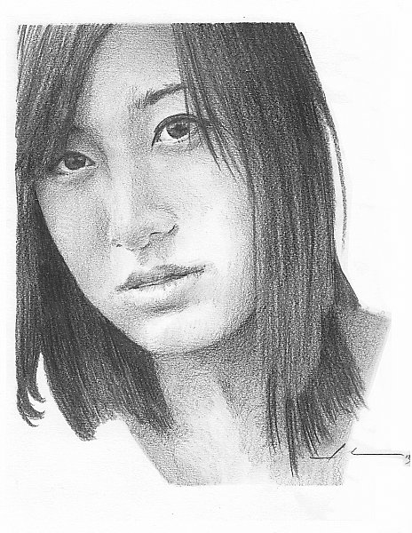 464x600 Asian American Woman Drawing - Asian Woman Drawing