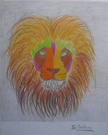 375x469 Aslan Multicolor Drawing - Aslan Drawing