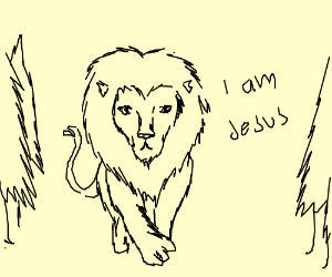 300x250 Aslan From Narnia Drawing - Aslan Drawing