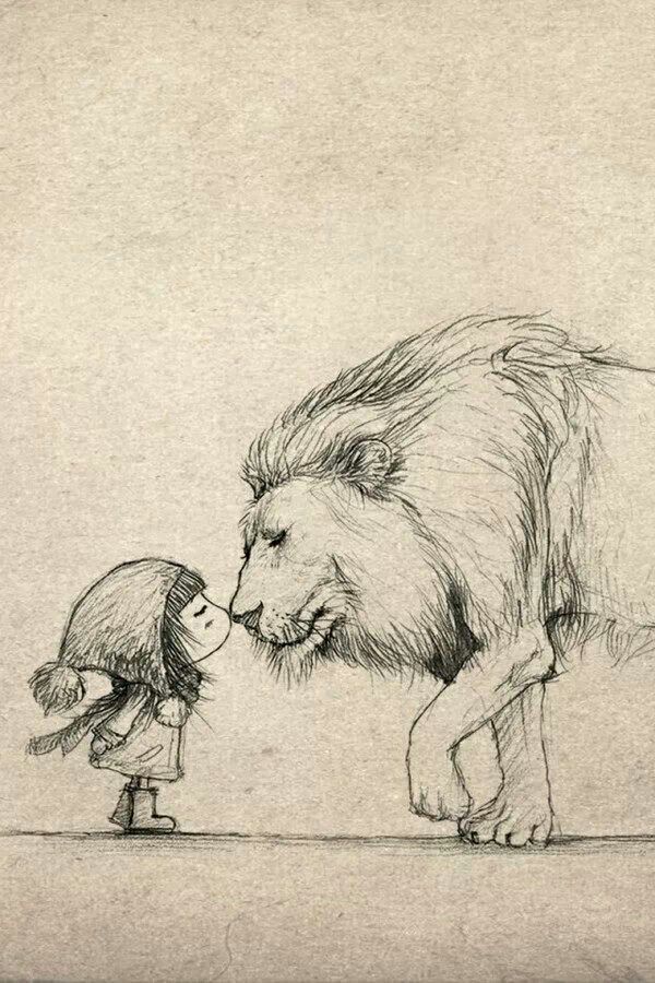 600x900 Aww Look It's Little Lucy And Aslan! Animation Public - Aslan Drawing