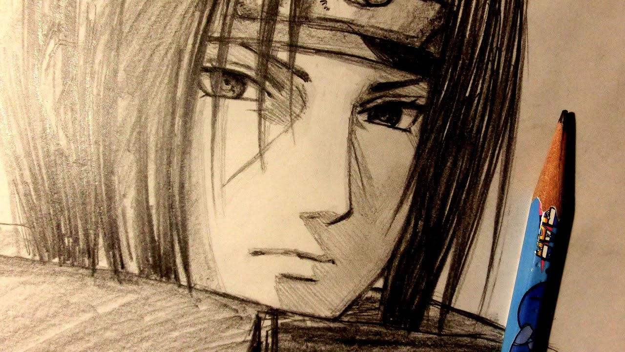 1280x720 asmr pencil drawing itachi uchiha - Asmr Drawing
