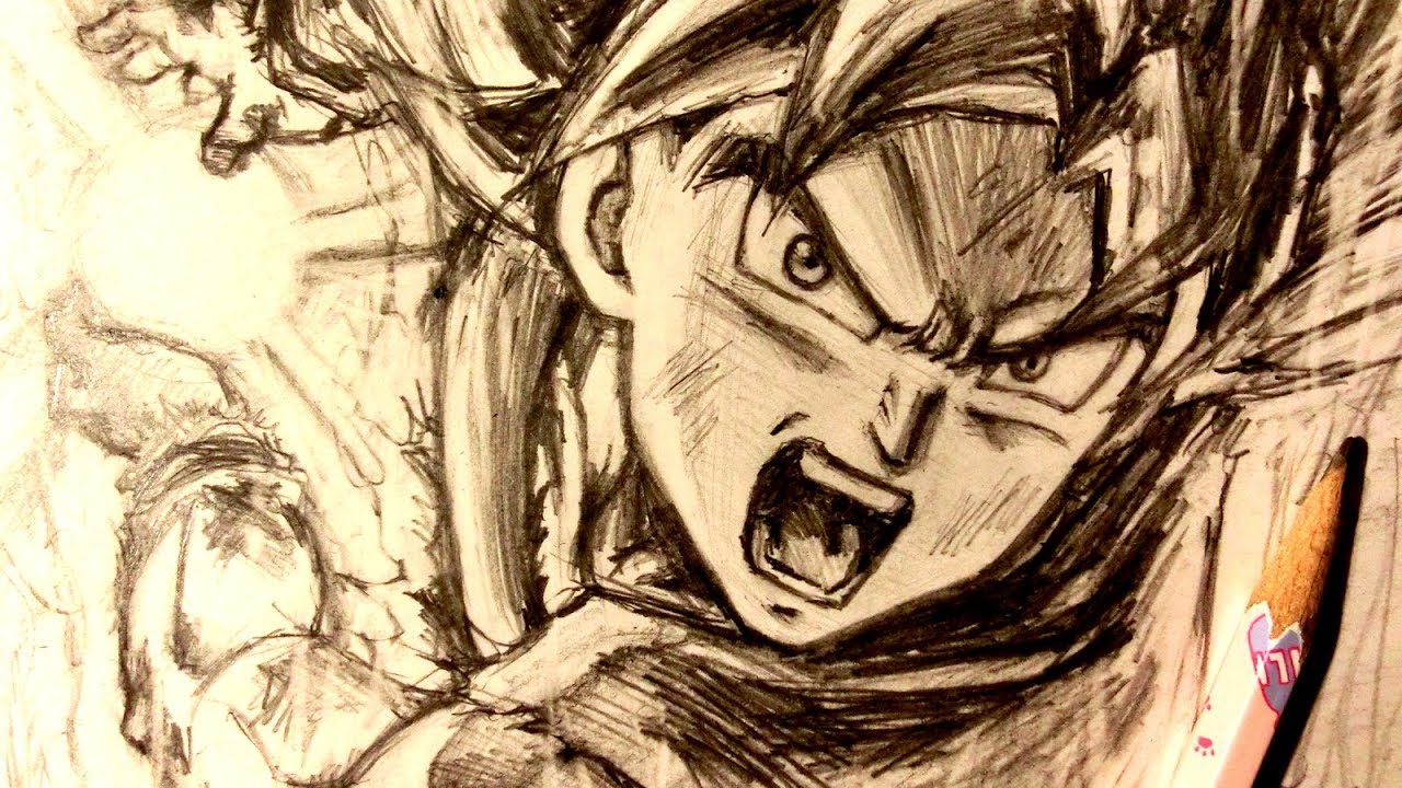 1280x720 asmr pencil drawing ultra instinct goku - Asmr Drawing