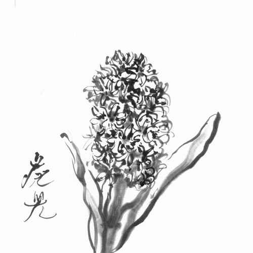 500x500 Kaji Aso Japanese Artist Artwork - Aso Drawing