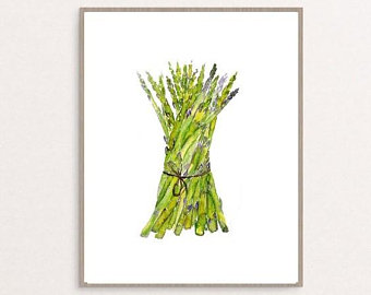 340x270 asparagus drawing etsy - Asparagus Drawing