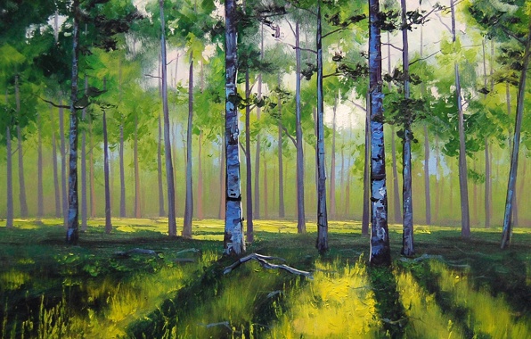 596x380 aspen tree drawing hd wallpaper, background images - Aspen Tree Drawing