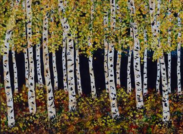 375x274 aspen tree paintings for sale saatchi art - Aspen Tree Drawing