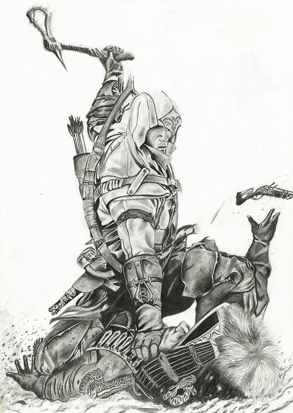 600x845 Fernando Henrique - Assassins Creed Drawing