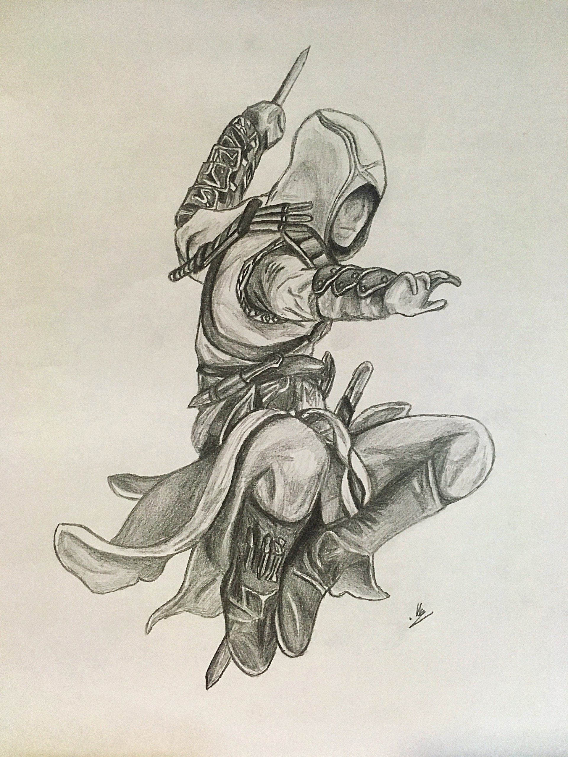 1920x2560 Artstation - Assassins Creed Drawing