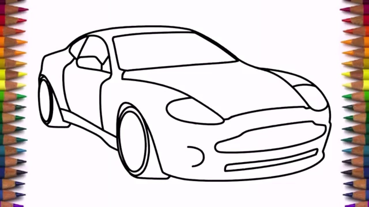1280x720 how to draw a car aston martin step - Aston Martin Drawing