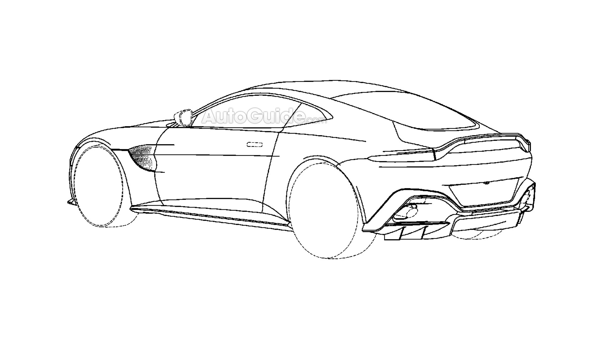 1920x1080 new aston martin vantage revealed in patent drawings - Aston Martin Drawing