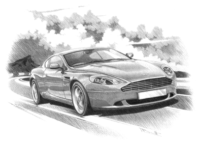 400x287 aston martin drawing pic drawing skill - Aston Martin Drawing