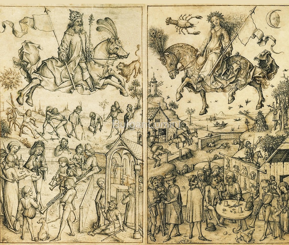 1000x849 Sun And Moon Antique Black White Astrology Drawings - Astrology Drawings