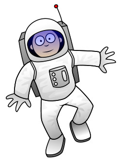 250x336 Drawing A Cartoon Astronaut - Astronaut Drawing