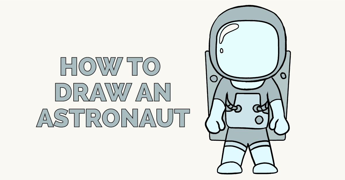 1200x628 How To Draw An Astronaut - Astronaut Drawing