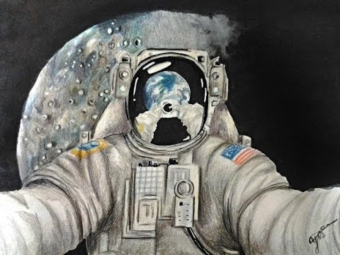 480x360 Speed Drawing - Astronaut Drawing