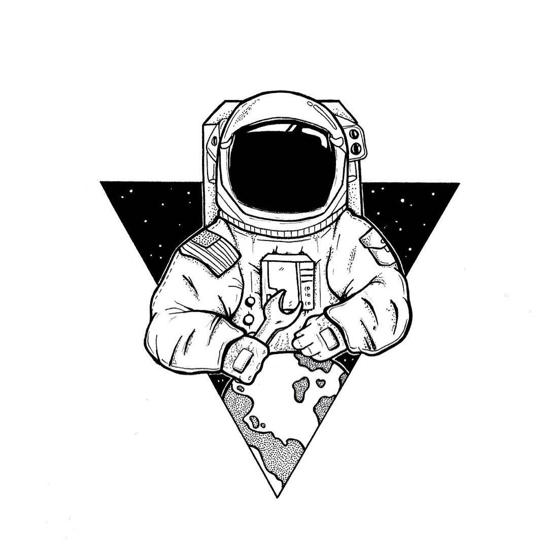 Astronaut Drawing at PaintingValley.com | Explore collection of