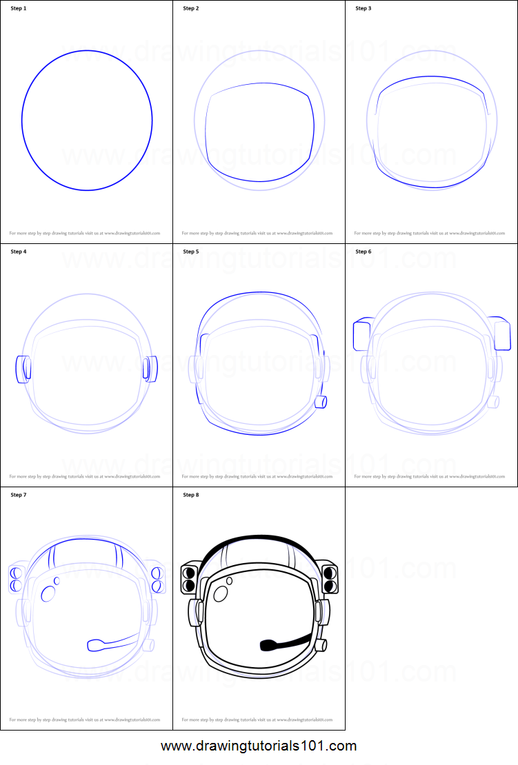 751x1110 how to draw an astronaut's helmet printable step - Astronaut Helmet Drawing