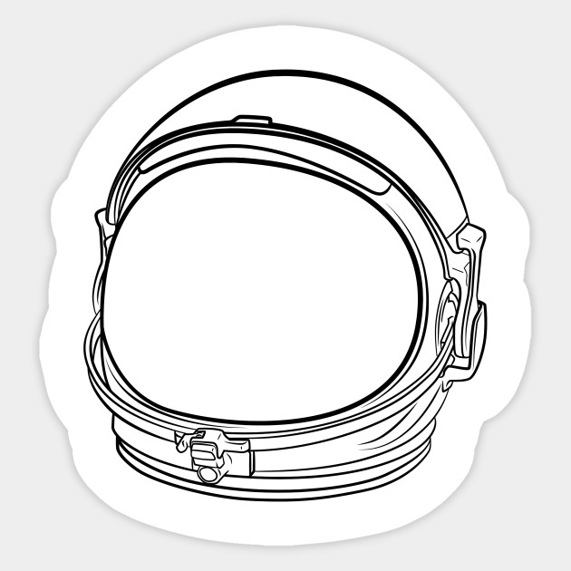 630x630 limited edition exclusive astronaut helmet line art - Astronaut Helmet Drawing