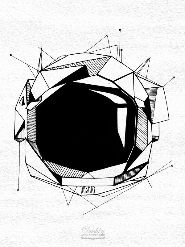 600x800 Space Sticker - Astronaut Helmet Drawing