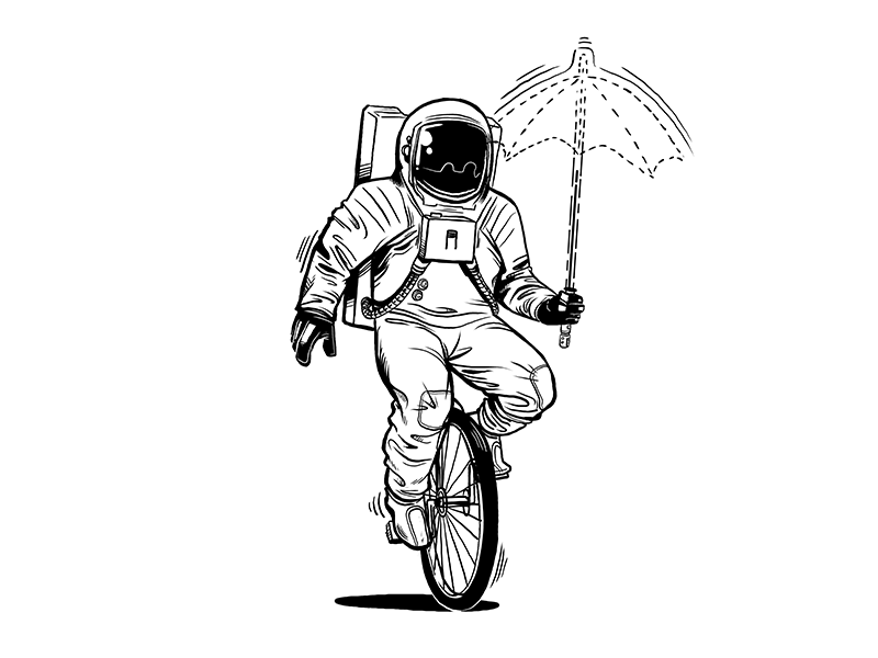800x600 Astronaut - Astronaut Line Drawing