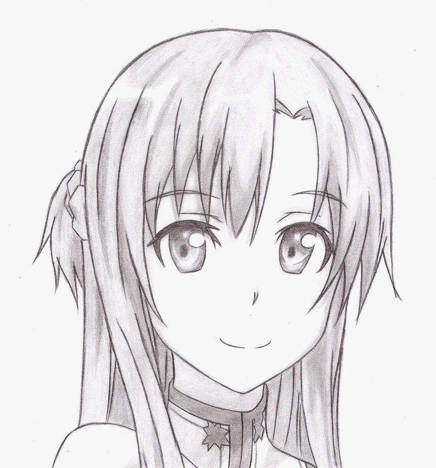 862x926 Asuna Yuuki Sketch, Awesome!!! Asunaa Chan - Asuna Drawing