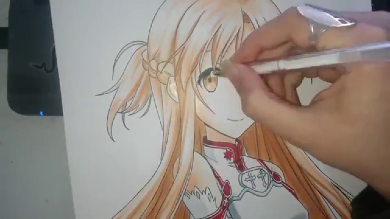 1280x720 Speed Drawing - Asuna Drawing