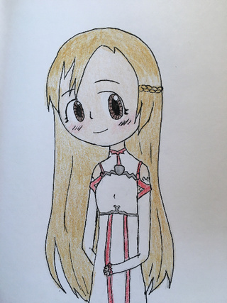 320x427 Yuukiasuna Drawings On Paigeeworld Pictures Of Yuukiasuna - Asuna Drawing